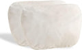 2Pcs Car Neck Pillows for headrests,for Travel Interior Accessories and Suede Support Head Pillows，Balance Neck Pillow Designed to Relieve Neck Pain and Muscle Tension.（White） by Jachenyue