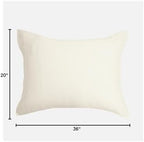 DOZ Pillowcase Set, 100% Viscose derived from Bamboo, Organically Grown, Buttery Soft, Silky, Breathable, Cooling, Oeko-TEX, High GSM, 2-Pack, Envelope Closure (King, Ivory) - Image 4