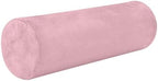 Yuiboo Bed Bolster Pillow Pink Neck Roll Pillows for Bed 5.5" x 17" Under Knee Round Pillow Cylinder Pillow Decorative Lumbar Support Pillow for Couch by Yuiboo