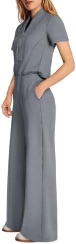 SENSERISE Jumpsuits for Women Dressy Short Sleeve Jumpsuit - Image 3