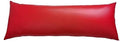 2pcs PU Waterproof Pillowcases with Zipper Pillow Protectors, Dust Proof, Grease Proof, Dog Proof, Extends Pillow Life, Utility Bright Body Pillow Covers, Beddings (Body(20"*54"), Red) by BECKCOVER