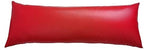 2pcs PU Waterproof Pillowcases with Zipper Pillow Protectors, Dust Proof, Grease Proof, Dog Proof, Extends Pillow Life, Utility Bright Body Pillow Covers, Beddings (Body(20"*54"), Red) by BECKCOVER