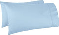 Trend Bedding Mart Oversize Pillow Case Extra Large Fits Even The Fluffiest Pillows The Pancake Pillow Extra Tall Pillowcase Luxury 100% Egyptian Cotton 600 Thread Count (Queen, Light Blue) by TREND+BEDDING+MART