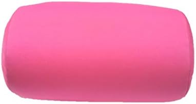 Bookishbunny 2pcs Micro Bead Set U Shaped Neck Travel Pillow 12" x 12" x 4" and Roll Back Pillow Cushion 13" x 7", Various Designs (Solid Pink) - Image 2