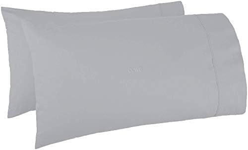 Trend Bedding Mart Oversize Pillow Case Extra Large Fits Even The Fluffiest Pillows Including The Pancake Pillow Extra Tall Pillowcase Luxury 100% Egyptian Cotton 600 Thread Count(King, Silver) by TREND+BEDDING+MART