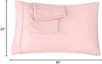 Trend Bedding Mart Oversize Pillow Case - Extra Large Fits Fluffiest Pillows, Extra Tall Pillowcase - Luxury 100% Egyptian Cotton 600 Thread Count (King, Blush/Rose Pink) - Image 6