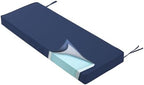 Outdoor Bench Cushion 48x18 Inch Waterproof with Memory Foam,Patio Bench Cushions for Outdoor/Indoor Furniture Porch Swing Cushion with Handle and Adjustable Strap,Navy Bule by YIJIAN+HOME