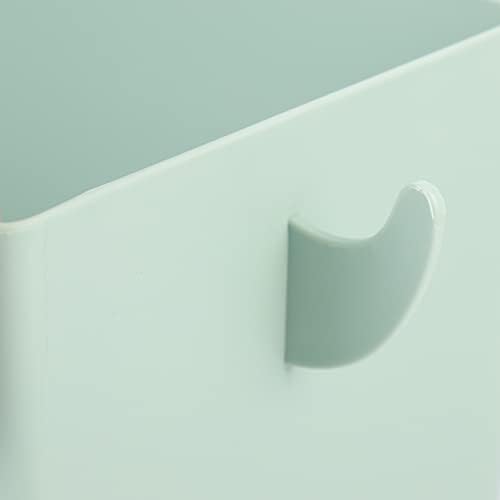 Light Green Bedside Hanging Storage Basket with Multi-pockets - Image 2