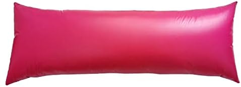2pcs PU Waterproof Pillowcases with Zipper Pillow Protectors, Dust Proof, Grease Proof, Dog Proof, Extends Pillow Life, Utility Patent Body Pillow Covers, Beddings (Body(20"*54"), Rose Red) by BECKCOVER