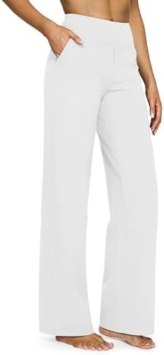 G4Free Yoga Pants for Women Wide Leg Pants with Pockets High Waisted by G4Free
