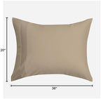 DOZ Pillowcase Set, 100% Viscose derived from Bamboo, Organically Grown, Buttery Soft, Silky, Breathable, Cooling, Oeko-TEX, High GSM, 2-Pack, Envelope Closure (King, Dune) - Image 4