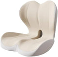Ergonomic Memory Foam Seat Cushion for Tailbone Pain Relief, Suitable for Office Home Chair, Car and Wheelchair (Beige & Gray) by Unknown