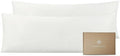 Bioweaves 100% Organic Cotton Body Pillow Pillowcase with Zipper 300 Thread Count Soft Sateen Weave GOTS Certified - 21x54 Inches, White, Set of 2 by BIOWEAVES