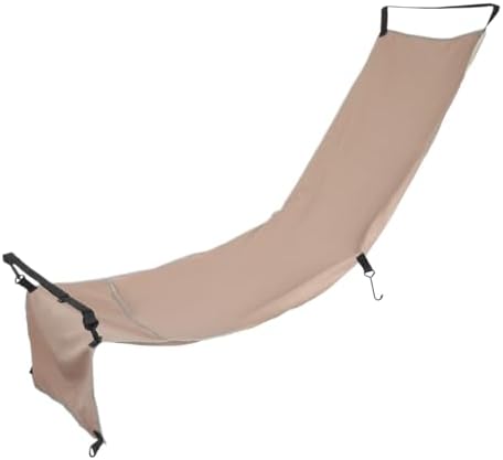 Plane Footrest Hammock Seat Cover Travel Bed Heavy Duty Foot Rest for Flying Trains Bus Flights for Airplane, Office, Under Desk, Car(Khaki) by Unknown