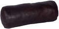 Neck Roll Pillow Cushion Cover, 24x6 Inch Full Moon Round Bolster Pillow Case, Cylinder Soft Lambskin Leather Pillowcase for Head, Spine & Neck Support During Sleep - Dark Brown Pack of 1 by Azrahtraders