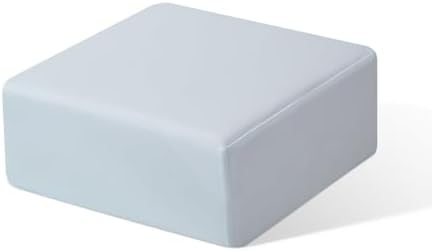 Cube Memory Foam Pillow for Side Sleepers, Gray, 12"x12"x5" by TOPPURE