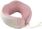 QUQUQ Travel Neck Pillow for Sleeping U-Shaped Pillow Foldable Travel Airplane Nap Neck Support Comfortable(Pink) by Unknown