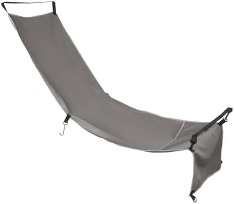 Plane Footrest Hammock Seat Cover Travel Bed Heavy Duty Foot Rest for Flying Trains Bus Flights for Airplane, Office, Under Desk, Car(Grey) by Unknown