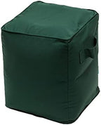 QILLOWAY Inflatable Outdoor Ottoman for Patio, Water Resistant Pouf Cube 16", Inflatable Foot Rest, Outdoor Footstool for Poolside, Garden,Camping, Mallard,Forest Green - Image 3