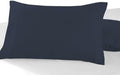 Pizuna 100% Cotton King Size Envelope Pillow Cases 600 TC Dark Blue by Pizuna