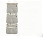 3 Tier Detachable Cotton Linen Wall Hanging Storage Organizer by Unknown