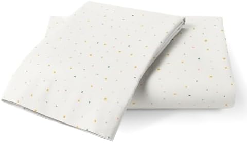Makemake Organics Organic Toddler Pillowcase (Set of 2) GOTS Certified Organic Cotton Pillowcase Breathable Safe No Chemicals No Dyes Fits 13x18 Travel Pillows Neutral Unisex (Dotty, 14x19) by MakemakeOrganics