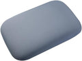 Grey Nap Pillow 15x10x4 Memory Foam Portable Travel Pillow - Cooling Silk Removable Washable Camping for Office Car by BEAHING