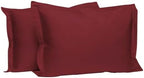 Pizuna 100% Cotton King Pillow Shams 400 Thread Count Rio Red by Pizuna