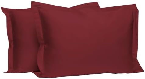 Pizuna 100% Cotton King Pillow Shams 400 Thread Count Rio Red by Pizuna