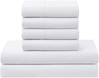 7 Piece Comforter Set Bag Solid Color All Season Soft Down Alternative Blanket & Luxurious Microfiber Bed Sheets, King, Buffalo Plaid Black/White - Image 5
