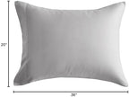 DOZ by SIJO Pillowcase Set, 100% Viscose derived from Organically Grown Bamboo, Buttery Soft, Silky, Breathable, Cooling, Oeko-TEX, High GSM, 2-Pack, Envelope Closure (King, Dove) - Image 4