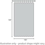 NICETOWN Sliding Door Curtains 108 inches Long for Bedroom, Blackout Patio Door Thermal Curtains Privacy Room Divider Window Treatment for Bedroom/Living Room (1 Panel, Beige, W100 x L108) - Image 3