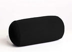 Bookishbunny 2pcs Micro Bead Microbead Roll Pillow Cushion for Bed Back Neck Head Body Support, 13" x 7", Various Designs (Black+BlueDot) - Image 2