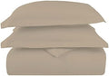 Pizuna 100% Cotton King Duvet Cover Set 600 Thread Count, Simply Taupe by Pizuna