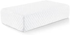 Cube Memory Foam Pillow for Side Sleepers (24"x12"x6" Extra Thick Pillow), Cervical Pillow for Neck and Shoulder Pain Relief, Neck Pillow, Bed Pillow with Washable Pillowcase, White by TOPPURE