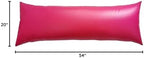 2pcs PU Waterproof Pillowcases with Zipper Pillow Protectors, Dust Proof, Grease Proof, Dog Proof, Extends Pillow Life, Utility Patent Body Pillow Covers, Beddings (Body(20"*54"), Rose Red) - Image 7