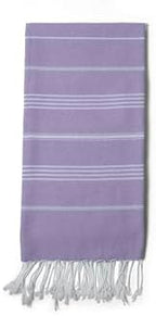 Turkish Beach Towel 100% Organic Cotton Extra Large Oversized (39 x 71 Inches) Quick Dry Sand Free Light Weight Prewashed for Bath Beach Gym Yoga Travel Towel Blanket (Lilac) - Image 2
