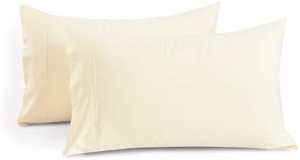 1000 TC Standard Pillowcases Set of 2 100% Egyptian Cotton Pillow Cases by GoodSleepBedding
