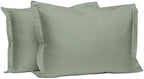 Pizuna 100% Cotton Queen Pillow Shams 400 Thread Count Sea Foam by Pizuna