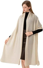 Cashmere Wrap Soft Knitted Scarf Stole for Women Airplane Travel Blanket Shawl 87x28 IN Extra Large Pashmina - Image 2