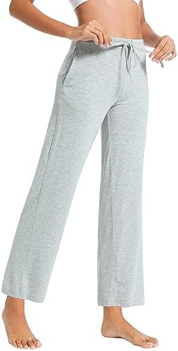 WiWi Pajama Pants for Women Viscose from Bamboo Super Soft Wide Leg Cooling Sweatpants Drawstring Bottoms Sleep Pj Pant S-XXL - Image 4