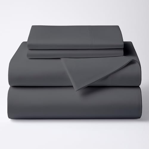 ARlinen 4 Piece RV Bunk Sheets 42 x 80, 10-Inch Deep Mattress, Dark Grey by ARlinen