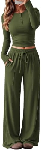 Ekouaer Two Piece Sets for Women Fall Lounge Sets Casual Matching Outfits by EKOUAER