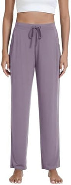 WiWi Pajama Pants for Women Viscose from Bamboo Super Soft Wide Leg Cooling Sweatpants Drawstring Bottoms Sleep Pj Pant S-XXL - Image 4