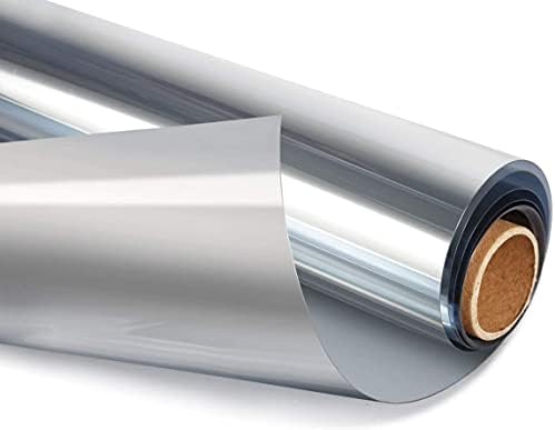 HIDBEA One Way Privacy Window Film,Heat Blocking, Silver,29.5in x 6.5ft by HIDBEAWindowFilm