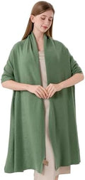 Cashmere Wrap Soft Knitted Scarf Stole for Women Airplane Travel Blanket Shawl 87x28 IN Extra Large Pashmina by Unknown