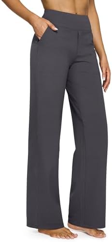 G4Free Yoga Pants for Women Wide Leg Pants with Pockets High Waisted by G4Free