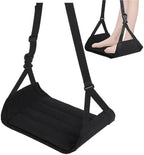 Foot Hammock for Plane Travel 2pcs Lightweight Plane Footrest Hammock - Support Plate, Portable Long Travel(Black) by Unknown