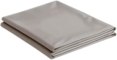NEST and NOOKS 100% Cotton Sateen Twin XL Flat Sheet, Beige Gray by NestandNooksBedding
