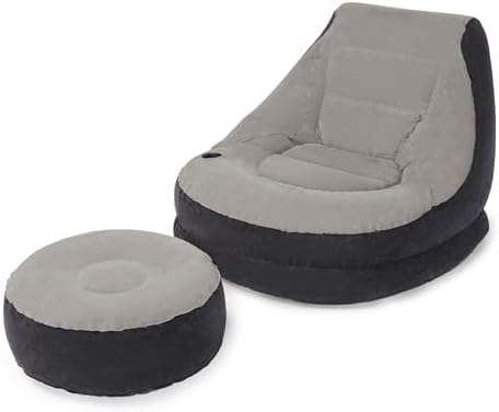 Intex Ultra Lounge Inflatable Chair with Ottoman Foot Rest by Unknown